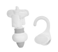 Zialofi Spremiagrumi per sacchetti di ricarica, dispenser appeso per gel doccia giapponese, accessorio per spremitura del gel doccia con gancio, Grigio