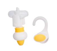 Zialofi Spremiagrumi per sacchetti di ricarica, dispenser appeso per gel doccia giapponese, accessorio per spremitura del gel doccia con gancio, Giallo