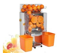 Spremiagrumi Professionale Per Arance, Estrattore Di Succo Automatico Da 120 W, Spremiagrumi In Acciaio Inox Per 20-30 Arance Al Minuto, Con Coperchio In Policarbonato