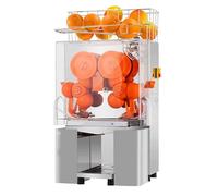 Spremiagrumi professionale, spremiagrumi in acciaio inox ad alta resistenza, estrattore automatico di succo a lenta masticazione, 120 W, 20-22 arance al minuto, 40-80 mm, resa 40-50%