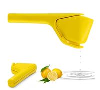 Spremiagrumi - Spremi Limone, Spremiagrumi per Limoni e Lime, Spremiagrumi Lemon Squeezer, Design Piatto per Risparmiare Spazio, Spremiagrumi a Mano (Giallo)