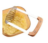 Spremiapatate, utensile da cucina, purè di patate | Spremiagrumi in acciaio inossidabile | Spremiapatate da cucina integrato, spremiagrumi con manico in legno per patate, avocado, h