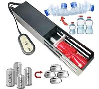 Spremilattine Frantoio elettrico per frantoi per lattine di soda Compressore portatile con interruttore automatico, uso orizzontale e verticale con un solo pulsante, utilizzato per riciclare