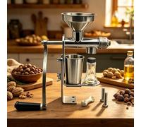 Spremitrice Manuale Per Olio, Estrattore Di Olio A Freddo Con Manovella In Acciaio Inox, Spremitrice Domestica Per Noci E Semi Di Arachidi, Sesamo E Colza, Pressatura Fisica Continua