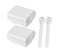 Spremitubo Dentifricio da Parete Bianco in ABS 2 Set Manico | Viaggio e Trasferte, Uso Semplice, Estrae Dentifricio e Crema, Design Pratico, Confezione Doppia