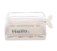 Spremitubo Dentifricio Manuale a Forma di Balena, Bianco | Cosmetici e Lucidalabbra, in Ps Hips Pp, Tiene Tubo Verticale e Usa Fino All'ultima Goccia