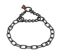 Sprenger - Collana per cani con catena da 3 mm, in acciaio inox, per cani a pelo corto e lungo, fino a 55 kg, 55 cm, colore: nero