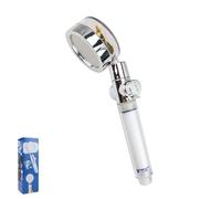 SPRHR Doccino per Doccia Alta Pressione Ventola Turbo, Soffione Anticalcare, Forte Spinta, Manopola di Arresto Dell'acqua, Cotone PP Sostituibile