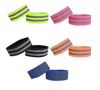 SPRHR Fasce Catarifrangenti, 10 Pezzi Bracciale Catarifrangente, Braccial Riflettente, Braccialetto Riflettente Regolabile per Correre, Andare in Bicicletta, Arrampicarsi, Portare a Spasso Il Cane