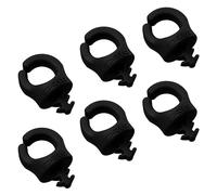 SPRIG Cable Opening 9 mm 1/4”-20, Black, 6-Pack
