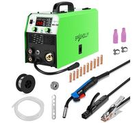 SPRIGHOLLY Saldatrice a Filo Continuo, Saldatrice MIG 250A 6 in 1 Gas MIG/Gasless Flux Core MIG/Stick/Lift TIG/Spot Welding/Spool Gun 230V Premio Multiprocesso Saldatrice