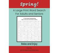 Spring!: A Large Print Word Search For Adults & Seniors