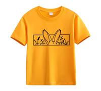 Spring and Autumn New Fashionable Cute Print Comfortable Version of The Girls Printed T Shirt Baby 1 anno, giallo., 12-13 Jahre