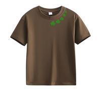 Spring and Autumn New Fashionable Cute Print Comfortable Version of The Girls Stamped T Shirt Girl Baby T Shirt, caffè, 4-5 Jahre