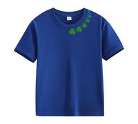 Spring and Autumn New Fashionable Cute Print Comfortable Version of The Girls Stamped T Shirt Girl Baby T Shirt, Blu scuro, 6-7 Jahre