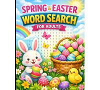 Spring and Easter Word Search for Adults: 120 Fun and Relaxing Word Search Puzzles | Easter and Spring Themed Brain Games for Adults