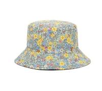 Spring And Summer Small Printed Hat Flower Double-sided Men's Wild Pot(Green)