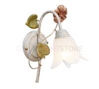 SPRING Applique in Ferro Decorato Stile Floreale