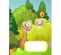 Spring, Bees: Notebook, Diary, Sketchbook, 110 Comfortable Lined Pages with bee illustrations inside: A School Notebook for Children, Pupils, and ... Inspiring Cover Inspired by Nature.