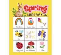 Spring Bingo for Kids: Seasonal Games for Preschoolers, Spring Day Activity for Primary School