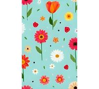 Spring Blossom Notebook for Girls: Cute Teal Floral Cover | 5" x 8" | 70 Unlined Pages for Doodling, Notes, Journaling & Creative Fun