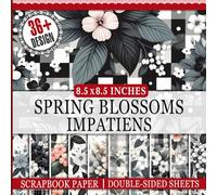 Spring Blossoms Impatiens Scrapbook Paper