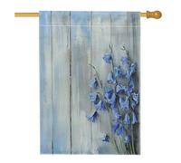 Spring Bluebell - Bandiere per casa dei fiori, 71 x 101 cm, double-face, per esterni, rustiche, rustiche, in tela, per la casa, per la casa, il cortile e la decorazione del cortile