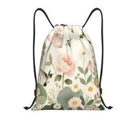 Spring Botanical Birds Borsa Palestra Unisex Sacca con Cordoncino Regolabile Zaini per Vacanze Campeggio Yoga 36X42Cm