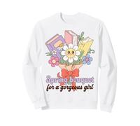 Spring Bouquet for a Gorgeous Girl Book Lover Felpa