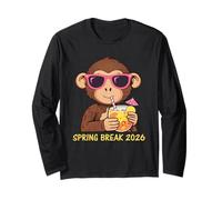 Spring Break 2026 Cool Monkey On Occhiali da Sole Tropical Vibes Maglia a Manica