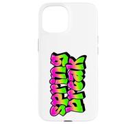 Spring Break Graffiti Verde Rosa Vacanza Viaggio Crociera Spiaggia Custodia per iPhone 15