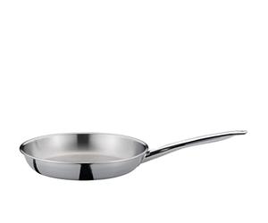 Spring Brigade Premium 0414856024 - Padella in acciaio inox, colore: argento, 8,5 x 27 x 47 cm