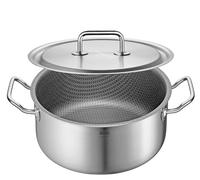 Spring BRIGADE Premium CUT RESIST PURE Ø 24 cm, acciaio inox con nucleo in alluminio, altezza 10,5 cm, capacità 4,7 l, pentola di alta qualità con materiale multistrato a 5 strati, robusta e facile da