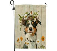 Spring Brittanys - Bandiere verticali da giardino per cortile e cortile, 30 x 45 cm, double-face, per esterni, per piccoli cuccioli di fattoria, decorazione rustica per la casa e l'esterno
