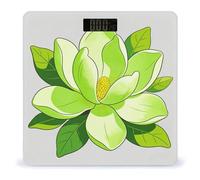 Spring Bud Jade Cup Bilancia da bagno con accensione e spegnimento automatico, display LCD retroilluminato, bilancia digitale quadrata con angoli arrotondati, bilancia da bagno per la casa e le camere