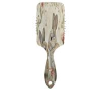 Spring Bunnies - Spazzola per capelli a forma di coniglio pasquale, spazzola districante per capelli, pettine per capelli sani, pettine facile da pulire