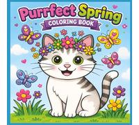 Spring Cats Coloring Book