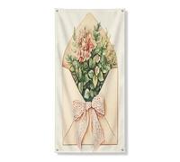 Spring Coleus Copertura per porta striscione 91 x 182 cm, divertente busta con fiori e foglie da appendere alla porta d'ingresso, decorazione per interni ed esterni, sfondo floreale per ingresso