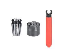 Spring Collet ER11 Collet Chuck 1/8 1/4 Con M Tipo ER Dado E Chiave Dado Porta Tornio 3 Pezzi (Color : 3pcs 1l8 Set)