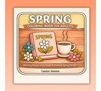 SPRING COLORING BOOK FOR ADULTS: Relaxing Flowers, Cozy Scenes & Peaceful Spring Designs