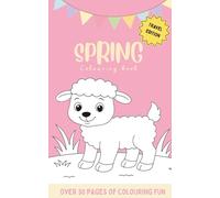 Spring Colouring Book Travel Edition: A black and white pocket sized activity book filled with flowers, animals, sunshine and more