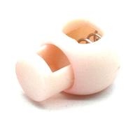 Spring Cord Lock Toggle Stopper Single Hole End Round Fastener Buttons Slider Adjustable Elastic Drawstring Rope Lock for Backpack Shoelace Sportswear Outdoor Gear Plastic 22mm (Flesh Pink)