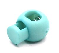 Spring Cord Lock Toggle Stopper Single Hole End Round Fastener Buttons Slider Adjustable Elastic Drawstring Rope Lock for Backpack Shoelace Sportswear Outdoor Gear Plastic 22mm (Lake Blue)