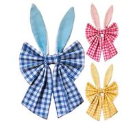 Spring Door Bow - Holiday Wreath Decor ¦ 45x35cm Bunny Ear Ribbon Accent with Structured Shape, Fabric Ornament with Hanging Loop, Seasonal Wall Display for Entrance Display, Ribbon Decor for Styling