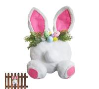 Spring Door Wreath for Front - Easter Wreaths | Spring Seasonal Garland Easter Decor | Outdoor Decorations Bunny Butt Wreath Kit | for Farmhouse Party Birthday Wedding Porch Yard Living Room