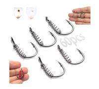 Spring Dough Bait Tackle Braided Stainless Catfish Bait Circle Octopus Fishing Holder Hooks Strong Durable for catfish trout Pack of 40 (60pcs,13#)