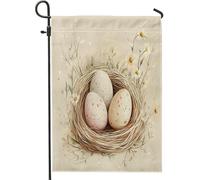 Spring Easter Eggs Aesthetic Flower Flowers Art Pattern Bandiera Da Giardino Moda Bandiera Da Cortile Decorative Bandiere Da Giardino Per Camera Da Letto Soggiorno Il Portico 30X45Cm