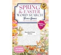 Spring & Easter Word Search Brain Games Standard Print Edition: 100 Puzzles with 2,100 Words for Teens and Adults