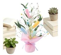 Spring Egg Tree - Festive Holiday Table Ornament, Faux Floral Branches with Hanging Decorative Eggs, Lightweight Decorative Centerpiece Function, Ideal for Dining Room Event Party Home Study Seasonal