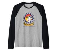 Spring Equinox Renew - Sole, Luna & Fiori Design Regalo Maglia con Maniche Raglan